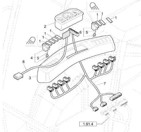 87412252 - панель приборов